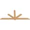 Ekena Millwork Kennewick Timber Gable Bracket, Western Red Cedar, 96"W x 44"H x 1 1/2"D x 5 1/2"F, 11/12 Pitch GBW096X44X0206KEN00SWR - alternate 2